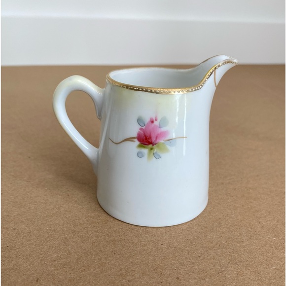 Vtg Nippon Hand Painted Cream and Sugar Pair Fine China - Picture 6 of 13